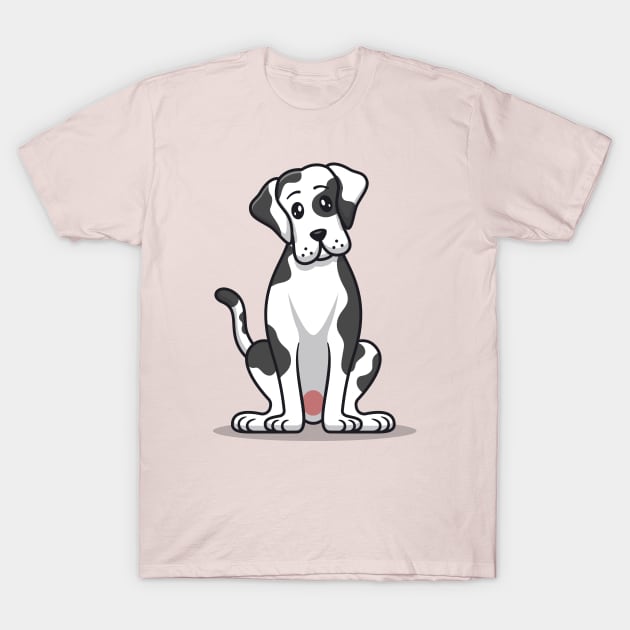 Cute Great Dane Dog T-Shirt by Catalyst Labs